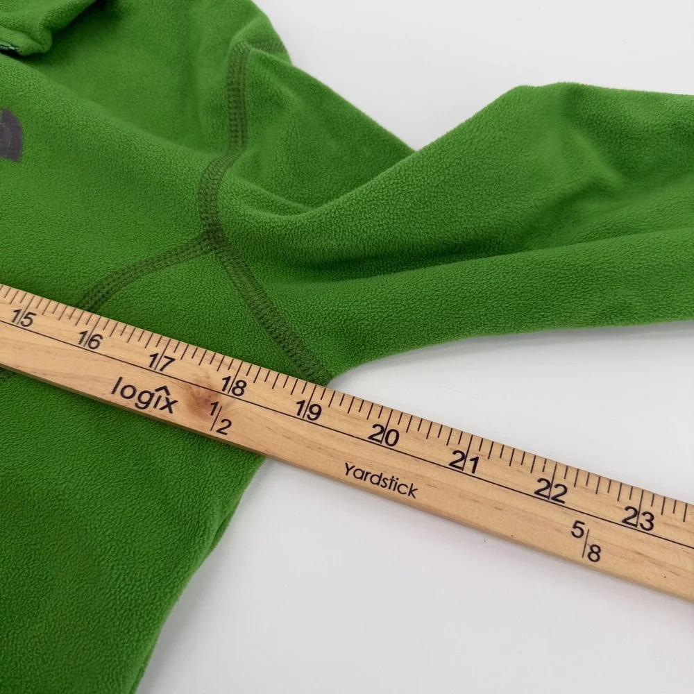 The North Face‎ Girls XL Green Quarter Zip Fleece Pullover Sweater Long Sleeve